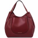 Cinzia Soft Leather Shopping bag Red TL142144