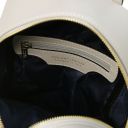 TL Bag Kleiner Damenrucksack aus Weichem Leder Hell Grau TL142052