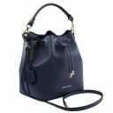 Vittoria Borsa Secchiello in Pelle Blu scuro TL141531