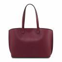 TL Bag Borsa Shopping in Pelle Bordeaux TL141828