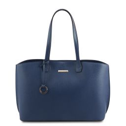 TL Bag Sac shopping en cuir Bleu foncé TL141828