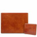 Office Set Leather Desk pad With Inner Compartment and Mouse pad Мед TL142161