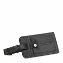 TL Voyager Reisetasche aus Leder mit 2 Reissverschluss - Seitentaschen Schwarz TL142141