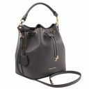 Vittoria Leather Bucket bag Grey TL141531