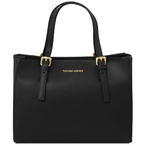 Aura Leather Handbag Черный TL141578