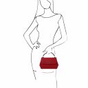 TL Bag Leather Handbag - Small Size Red TL142076