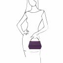 TL Bag Sac à Main en Cuir - Petit Modèle Violet TL142076
