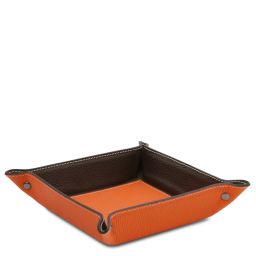 Leather Valet Tray Orange TL142159
