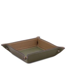 Videpoches en Cuir Vert Olive TL142159