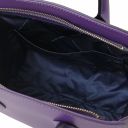 Brigid Leather Handbag Purple TL141943