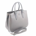 Camelia Leather Handbag Light grey TL141728