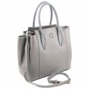 Tulipan Ledertasche Hell Grau TL141727