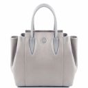 Tulipan Leather Handbag Light grey TL141727