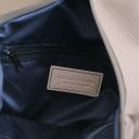 Shanghai Soft Leather Backpack Light grey TL141881