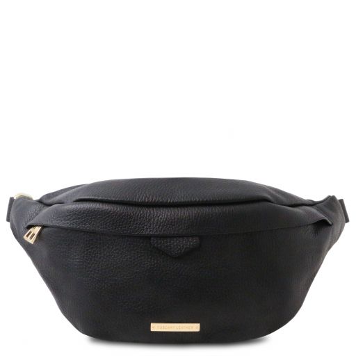 TL Bag Soft Leather Fanny Pack Black TL141744