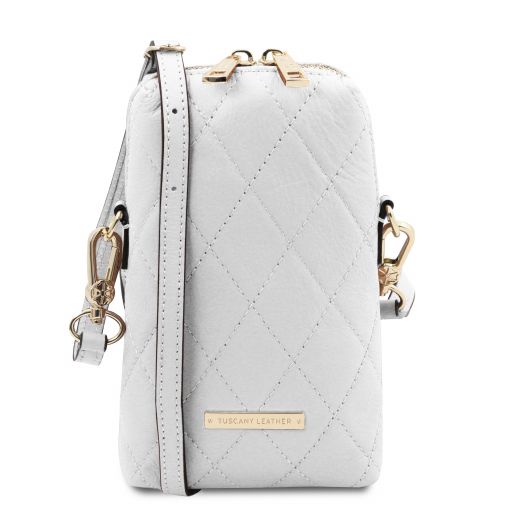 TL Bag Mini Soft Quilted Leather Cross bag White TL142169