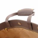 Palermo Saffiano Leather Briefcase 3 Compartments for Woman Темный серо-коричневый TL141369