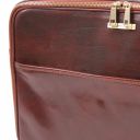 Vicenza Leather Laptop Briefcase With zip Closure Коричневый TL140235