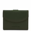 Calliope Exclusive 3 Fold Leather Wallet for Women With Coin Pocket Forest Green TL142058