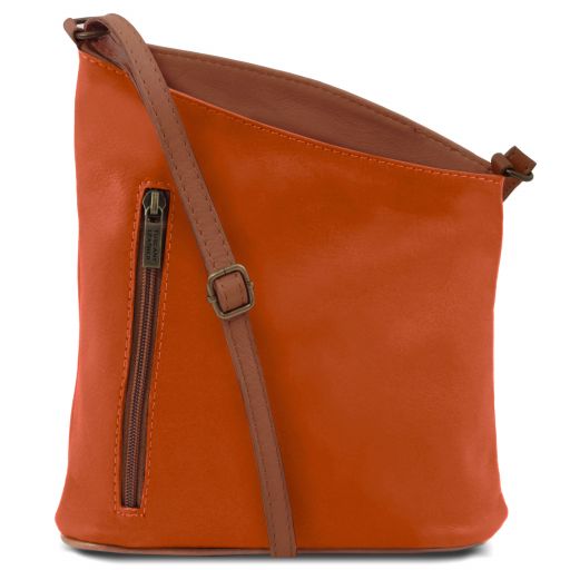 TL Bag Mini Soft Leather Unisex Cross bag Orange TL141111