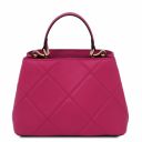 TL Bag Soft Quilted Leather Handbag Fuchsia TL142132