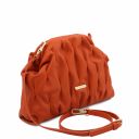 Rea Soft Leather Shoulder bag Orange TL142210