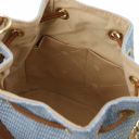 TL Bag Straw Effect Bucket bag Light Blue TL142207