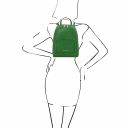 TL Bag Small Soft Leather Backpack for Women Green TL142052