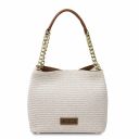 TL Bag Sac Seau Effet Paille Blanc TL142208