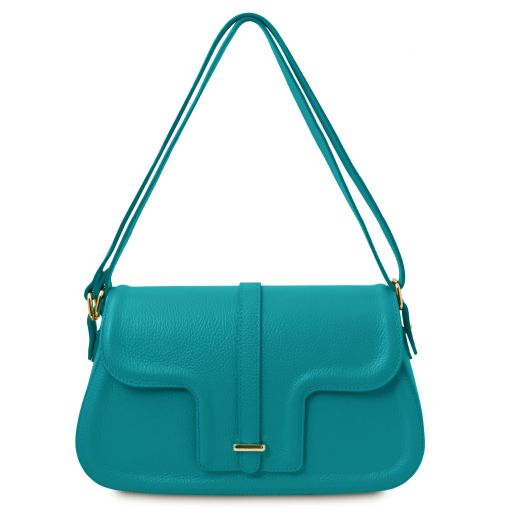 TL Bag Leather Shoulder bag Turquoise TL142209