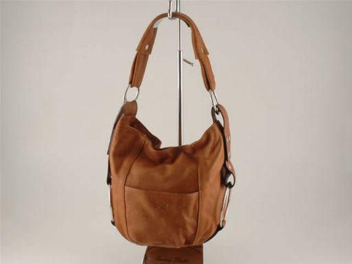 Lara Lady Leather Handbag Cognac TL100480