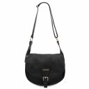 TL Bag Soft Leather Shoulder bag Black TL142202