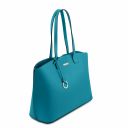 TL Bag Sac Shopping en Cuir Turquoise TL141828