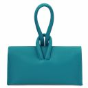 TL Bag Clutch aus Leder Turquoise TL141990