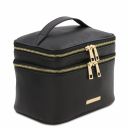 Mary Beauty Case in Pelle Morbida Nero TL142206