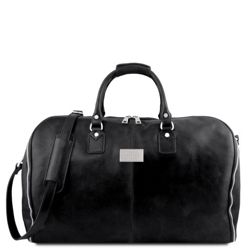Antigua Travel Leather Duffle/Garment bag Black TL141538