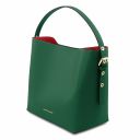 Arianna Borsa Secchiello da Donna in Pelle Saffiano con Pochette Interna Verde TL141613