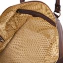 Colombo Weekend Reisetasche aus Leder und Reise Kulturtasche aus Leder Dunkelbraun TL142235