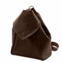 Delhi Рюкзак из мягкой кожи Темно-коричневый TL140962