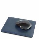 Office Set Carpeta Para Escritorio y Alfombrilla en Piel Azul oscuro TL141980