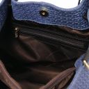 TL KeyLuck Woven Printed Leather Shopping bag Dark Blue TL141573