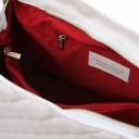 TL Bag Borsa Secchiello in Pelle Morbida Trapuntata Bianco TL142237