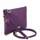 TL Bag Clutch aus Weichem Leder Purple TL142029