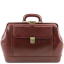 Leonardo Esclusiva Borsa Medico in Pelle Marrone TL142072