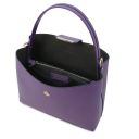 Clio Beuteltasche aus Leder Lila TL141690