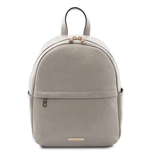 TL Bag Small Leather Backpack Light grey TL142178