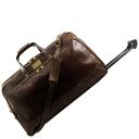 Bora Bora Trolley Leather bag - Large Size Dark Brown TL3067
