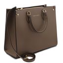 Iside Leather Business bag for Women Dark Taupe TL142240