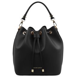 Vittoria Sac Seau Pour Femme en Cuir Noir TL141531