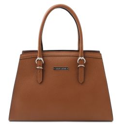 TL Bag Handtasche aus Leder Cognac TL142147